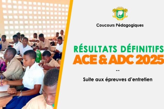 Résultats ACE et ADC 2025