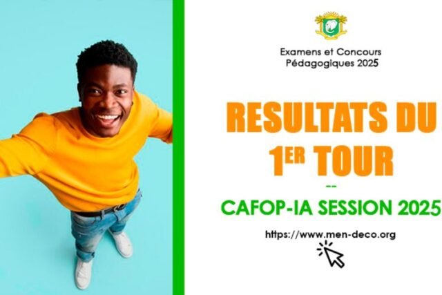 Résultats CAFOP IA 2025 1er Tour