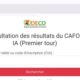 Résultats CAFOP IA 2025 1er Tour
