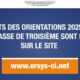 Résultats des Orientations 2025 du METFPA