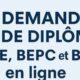 Demande de Diplôme