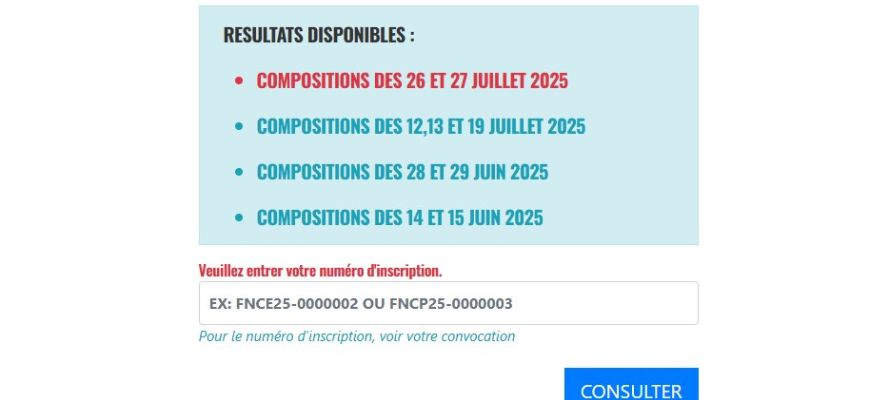 Résultats Concours fonction publique: Consulter Vos Résultats
