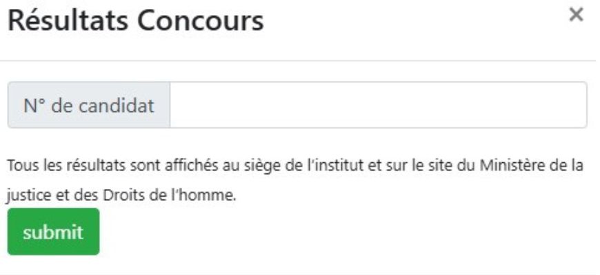 Résultats concours INFJ 2026: Consulter en ligne