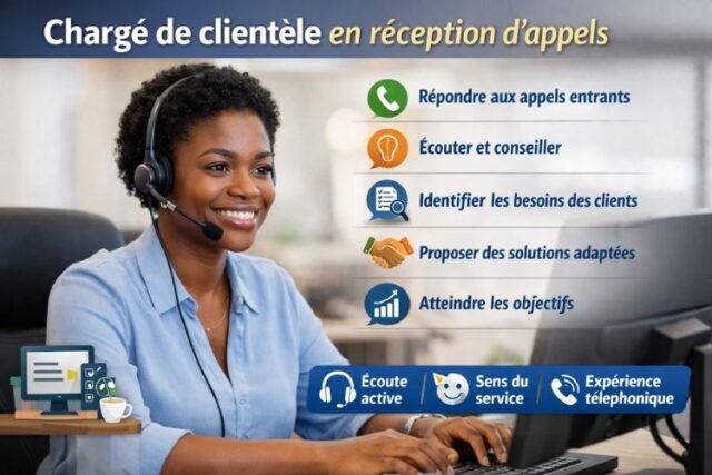 Chargé de clientèle en réception d’appels