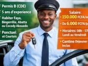 Recherche Chauffeur à Abidjan: Poste Disponible Immédiatement Recherche Chauffeur à Abidjan