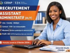 Recrutement Assistant Administratif : poste à pourvoir Recrutement Assistant Administratif