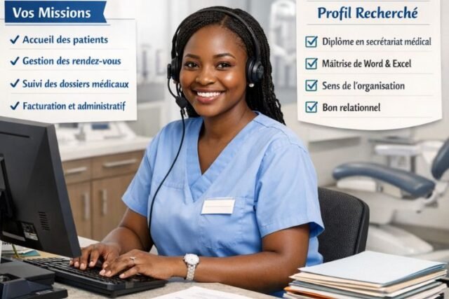 Recrutement Secrétaire Médicale