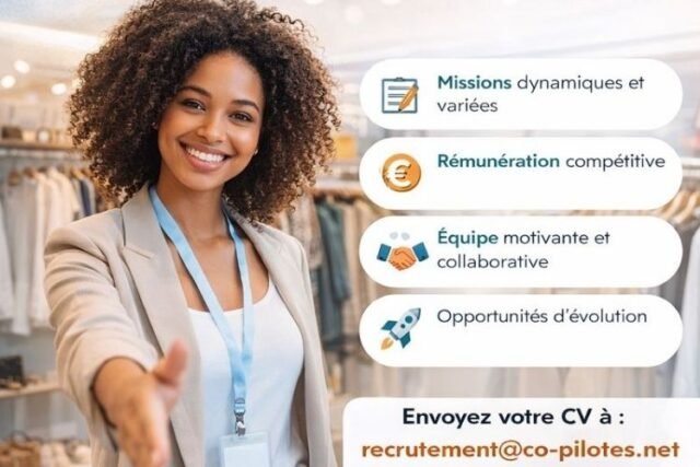 Recrutement  Vendeur(se) en Boutique