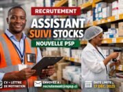 Recrutement assistant suivi stocks: poste à pouvoir Recrutement assistant suivi stocks