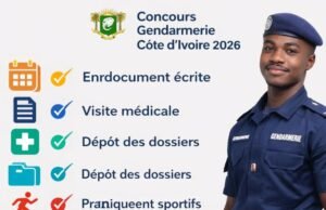 Concours Gendarmerie Côte d’Ivoire 2026 : Conditions, dates et inscription en ligne