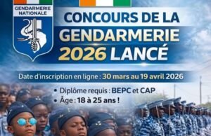 Concours sous-officier gendarmerie 2026: Conditions d’accès et Inscription en ligne Concours sous-officier gendarmerie 2026
