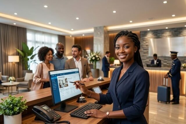 Elite Intérim Côte d’Ivoire recrute réceptionniste hôtel