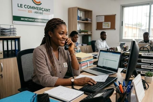 Le Commerçant 225 Recrute Secrétaire Administrative