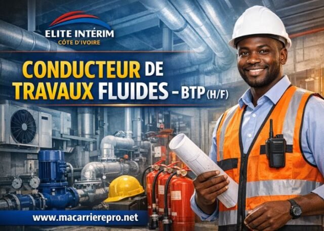 Elite Intérim Recrute Conducteur de Travaux