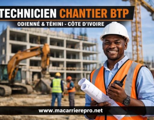 Technicien chantier BTP : poste à pourvoir Technicien chantier BTP