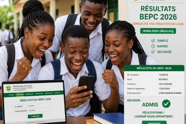 resultats-bepc-2026-cote-ivoire-en-ligne.jpg Candidats ivoiriens consultant les résultats du BEPC 2026 en ligne sur la plateforme officielle