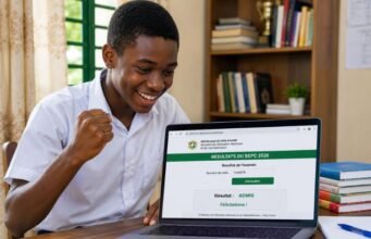 Résultats BEPC 2026 : quels sont les sites officiels pour consulter son résultat ? Élève consultant les résultats du BEPC 2026 sur un site officiel en Côte d'Ivoire