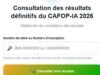 CAFOP-IA 2026 : les résultats du 2ème tour sont disponibles CAFOP-IA 2026