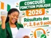 Concours fonction publique 2026 : Résultats des 1er, 2, 8 et 9 août Concours fonction publique 2026